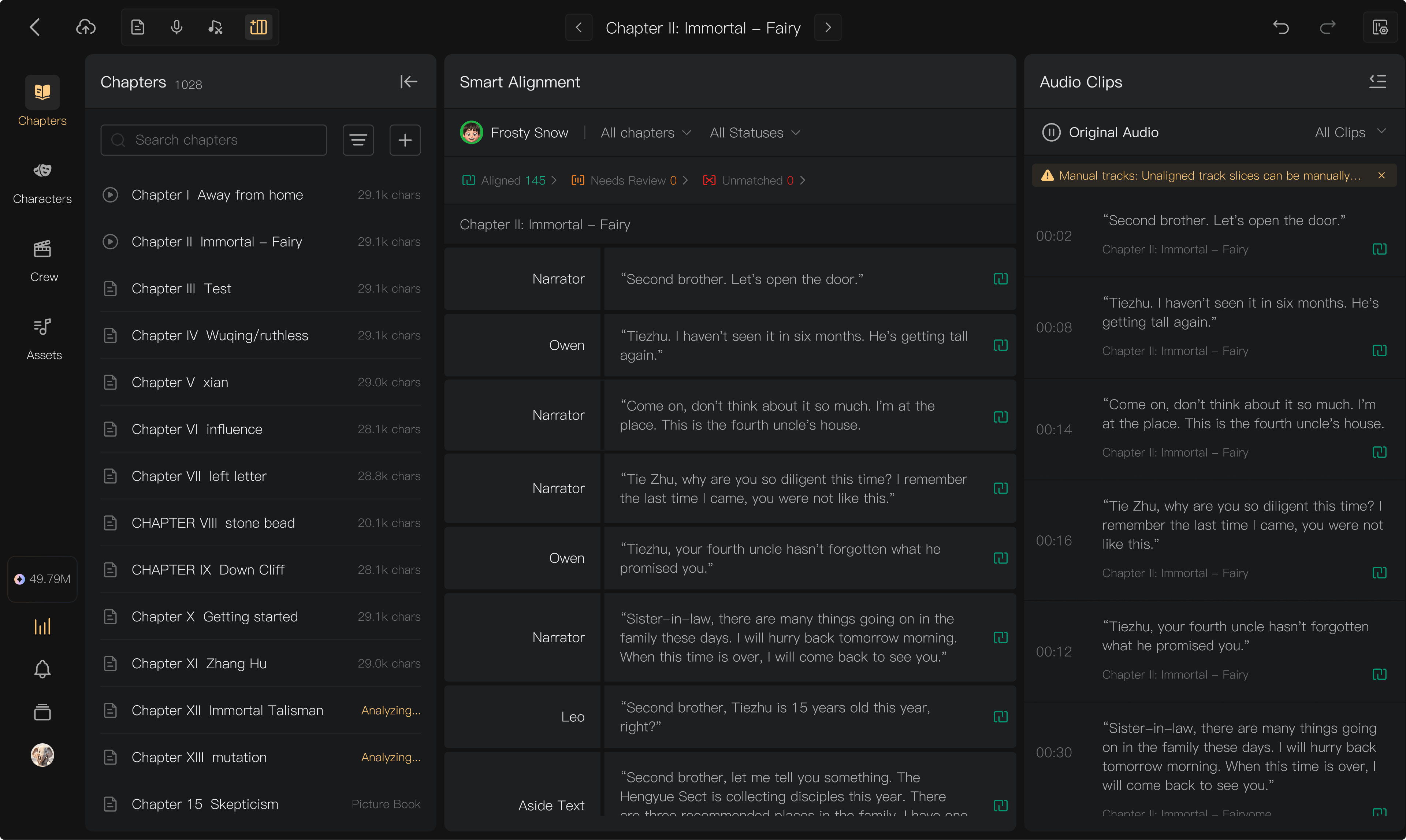 Batch actions and final checks