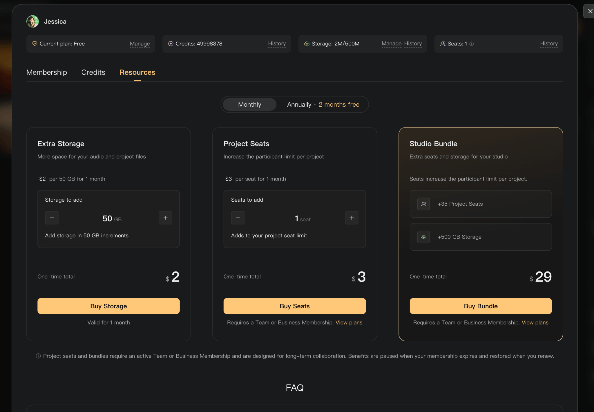 Purchase steps